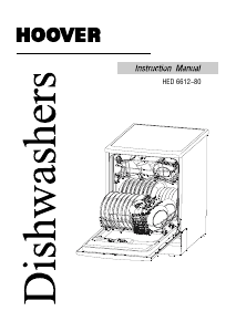 Manual Hoover HED 6612-80 Nextra Dishwasher