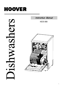 Manual Hoover HEDS 988 Nextra Dishwasher