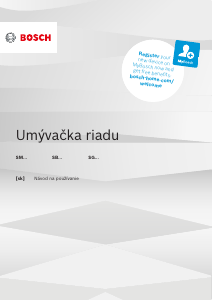 Návod Bosch SMS25AI05E Umývačka riadu
