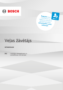Rokasgrāmata Bosch WTH83V0LSN Veļas žāvētājs
