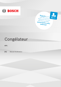 Mode d’emploi Bosch GTV15NWEB Congélateur