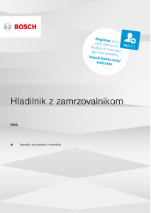 Priročnik Bosch KAG93AIEP Hladilnik in zamrzovalnik
