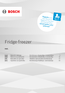 Manuál Bosch KGE398IBP Lednice s mrazákem