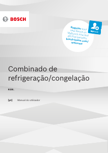 Manual Bosch KGN366ICF Frigorífico combinado