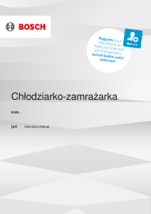 Instrukcja Bosch KGN36VXCT Lodówko-zamrażarka