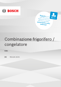 Manuale Bosch KGN392XCF Frigorifero-congelatore