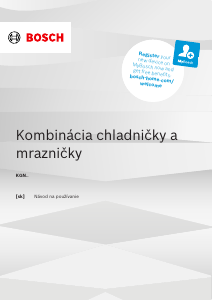 Návod Bosch KGN392XCF Chladnička s mrazničkou