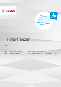 Manuale Bosch KGN39XIDP Frigorifero-congelatore