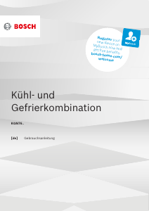 Bedienungsanleitung Bosch KGN76AXDR Kühl-gefrierkombination
