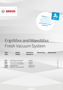 Прирачник Bosch MS8CM61V5 MaxoMixx Рачен блендер