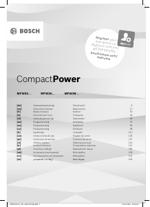 Εγχειρίδιο Bosch MFW3640A CompactPower Κρεατομηχανή