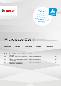 Manual Bosch CMA585GB1 Cuptor cu microunde