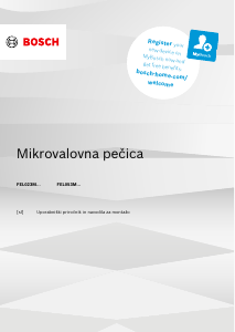 Priročnik Bosch FEL023MS2 Mikrovalovna pečica