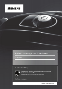 Bedienungsanleitung Siemens VSQ5X500 Staubsauger