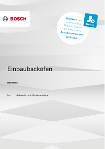 Bedienungsanleitung Bosch HBG237BB3 Backofen