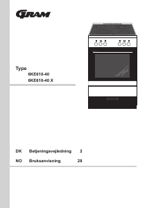 Bruksanvisning Gram 6KE 610-40 Komfyr