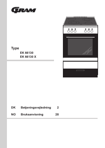 Bruksanvisning Gram EK 66130 Komfyr