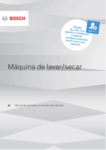 Manual Bosch WKD28543ES Máquina de lavar e secar roupa