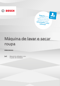 Manual Bosch WNA13401ES Máquina de lavar e secar roupa