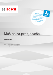 Priručnik Bosch WAN28170BY Stroj za pranje rublja