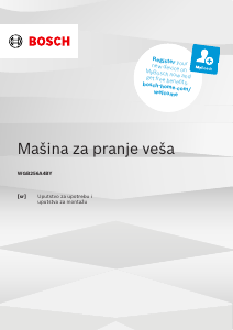 Priručnik Bosch WGB256A4BY Stroj za pranje rublja