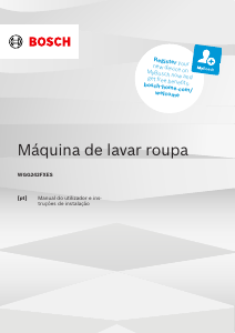 Manual Bosch WGG242FXES Máquina de lavar roupa
