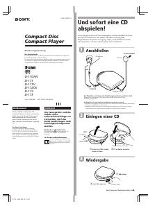 Bedienungsanleitung Sony D-173 Discman
