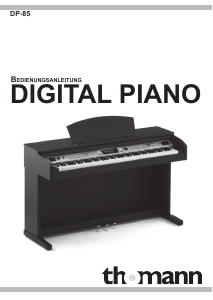 Bedienungsanleitung Thomann DP-85 E-Piano