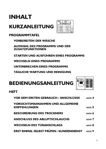 Bedienungsanleitung Whirlpool Indiana A/1 Trockner