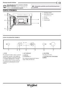Návod Whirlpool MBNA900B Mikrovlnná rúra