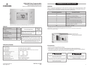 Handleiding Emerson 1F83H-21NP Thermostaat