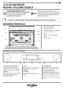 Manual Whirlpool W7 MW561 UK Cuptor cu microunde
