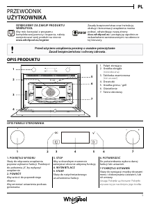 Instrukcja Whirlpool W7 MW561 UK Kuchenka mikrofalowa