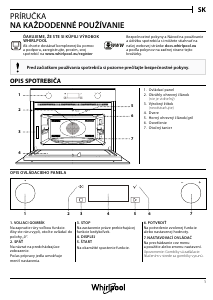 Návod Whirlpool W7 MW561 UK Mikrovlnná rúra
