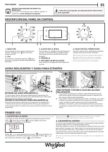 Manual de uso Whirlpool OMK58CU1SX Horno