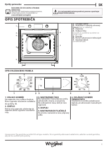 Návod Whirlpool OMK58CU1SX Rúra