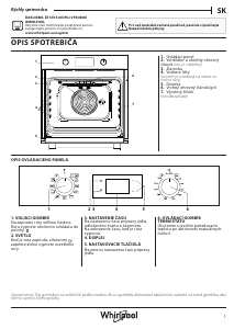 Návod Whirlpool OMK58HU1X Rúra