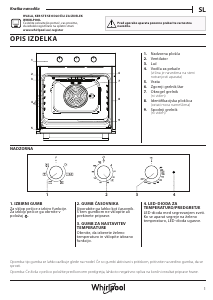 Priročnik Whirlpool OMR35HR0B Pečica