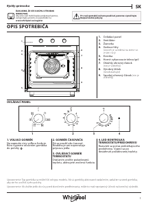 Návod Whirlpool OMR35HR0B Rúra