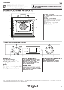 Manual de uso Whirlpool OMR551CR0X Horno