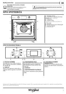 Návod Whirlpool OMR551CR0X Rúra