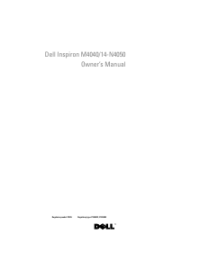 Handleiding Dell Inspiron 14-M4040 Laptop