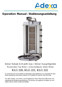 Handleiding Adexa KLG 221 Dönergrill