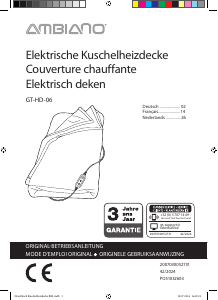 Handleiding Ambiano GT-HD-06 Elektrische deken