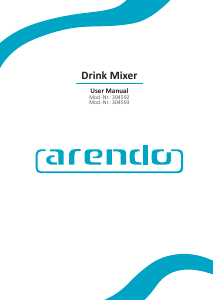 Handleiding Arendo 304592 Drankmixer