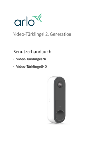Bedienungsanleitung Arlo AVD3001 Türklingel