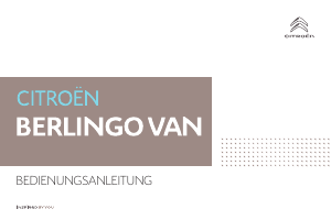 Bedienungsanleitung Citroën Berlingo (2018)