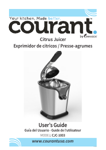 Handleiding Courant CJC-1003 Citruspers