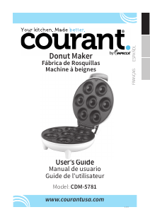 Manual de uso Courant CDM-5781 Maquina de donuts