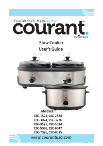 Handleiding Courant CSC-2524 Slowcooker